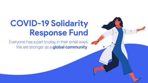 COVID-19 Solidarity Response Fund Donation